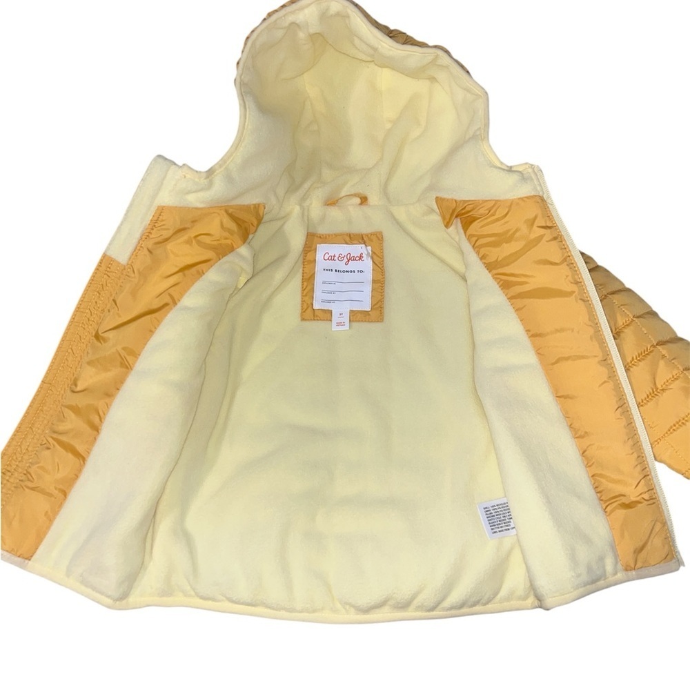 Cat & Jack Tan Quilted Jacket - Picture 2 of 4